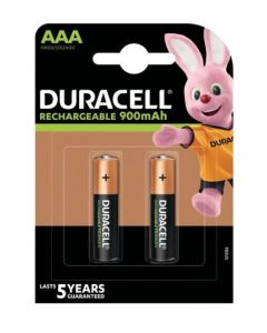 PAQUETE 2 PILAS DURACELL AAA (LR03) B2 STAY CHARGE 900 mAh