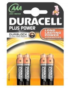 PAQUETE 4 PILAS DURACELL PBA AAA (LR03) K4 