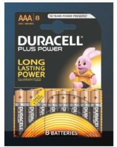PAQUETE 8 PILAS DURACELL PLUS AAA PBA (LR03) B8