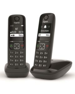 TELEFONO GIGASET AS690 DUO BLACK (S30852-H2816-D202)